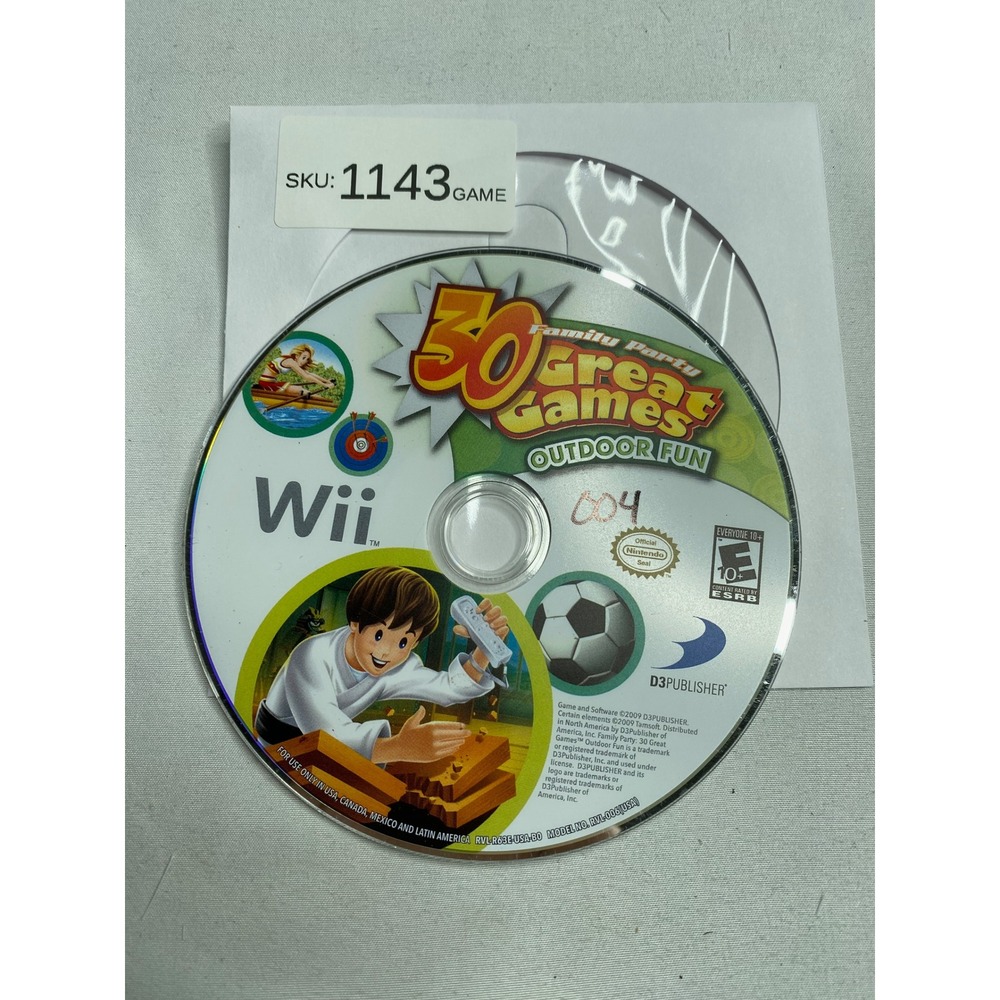 Family Party 30 Great Games Outdoor Fun Nintendo Wii